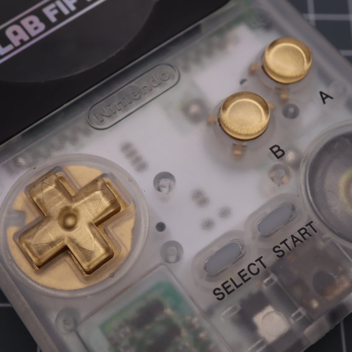 Game Boy Pocket - Custom Button - Metallic Gold