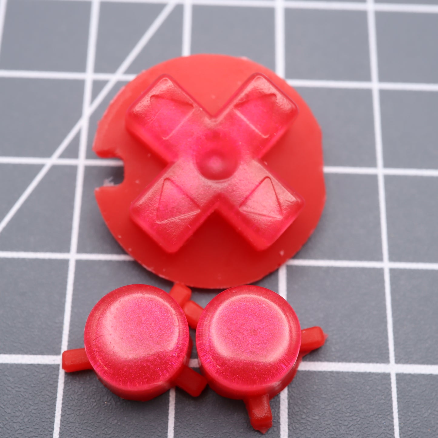 Game Boy Pocket - Custom Button - Strawberry Candy