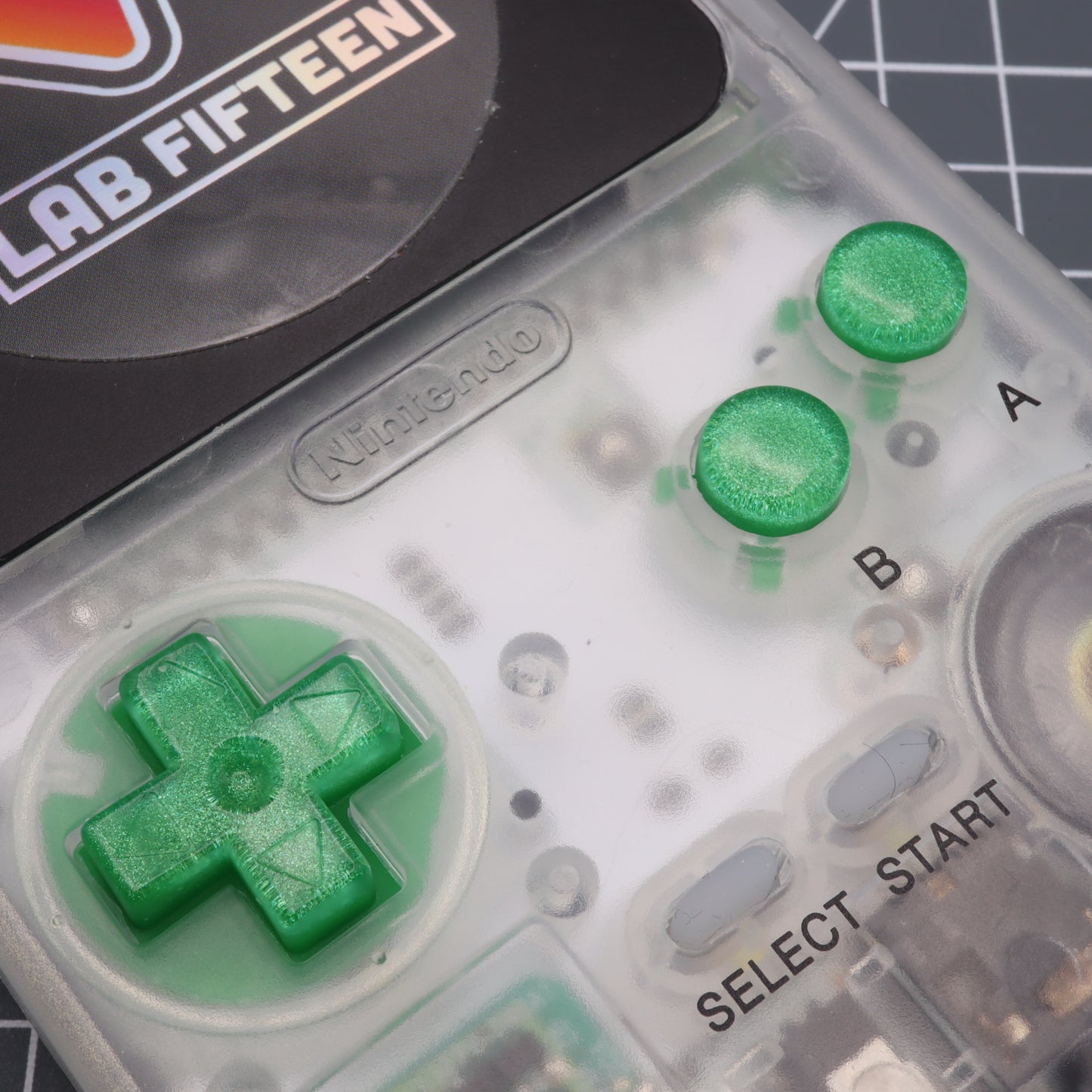 Game Boy Pocket - Custom Button - Lime Candy