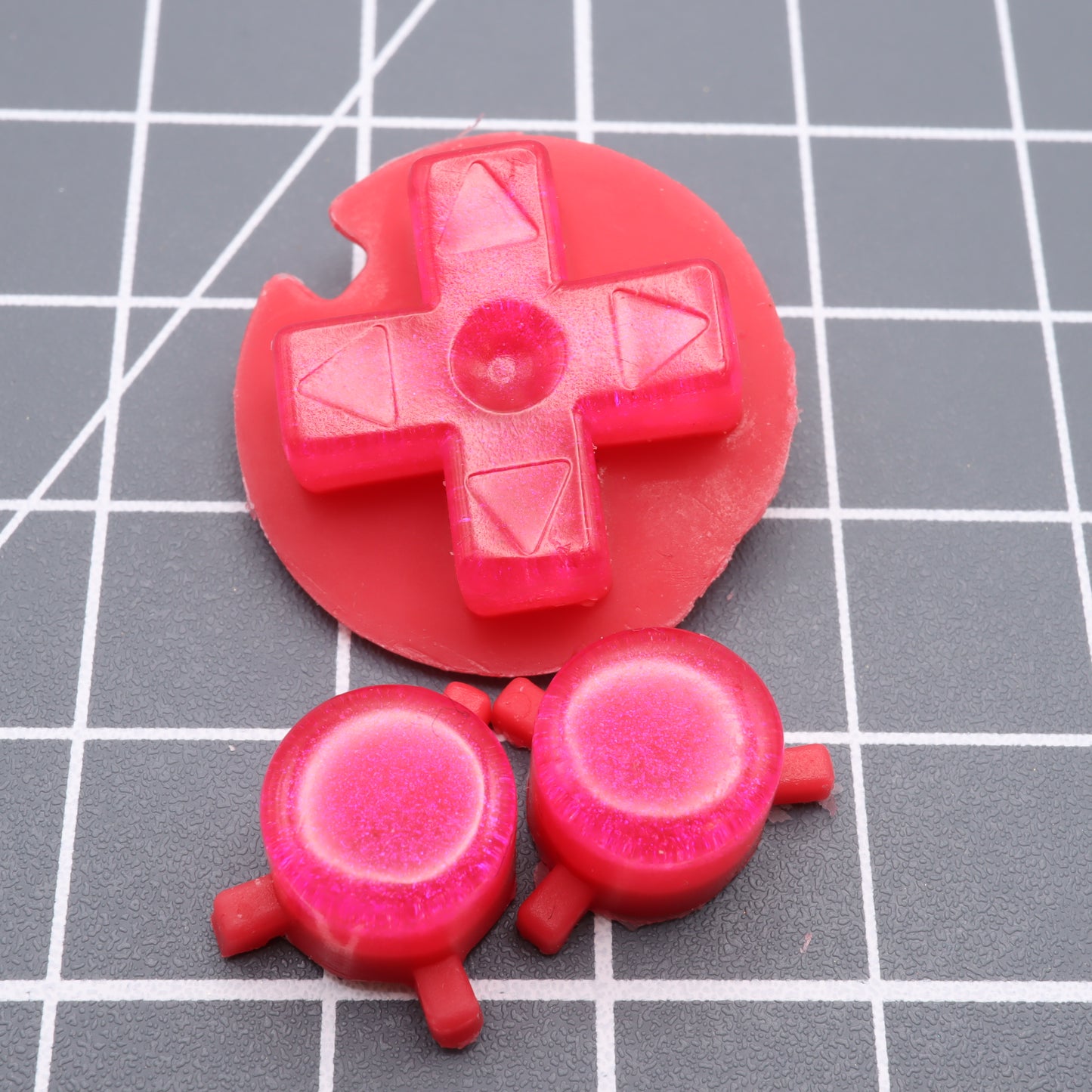 Game Boy Pocket - Custom Button - Raspberry Candy
