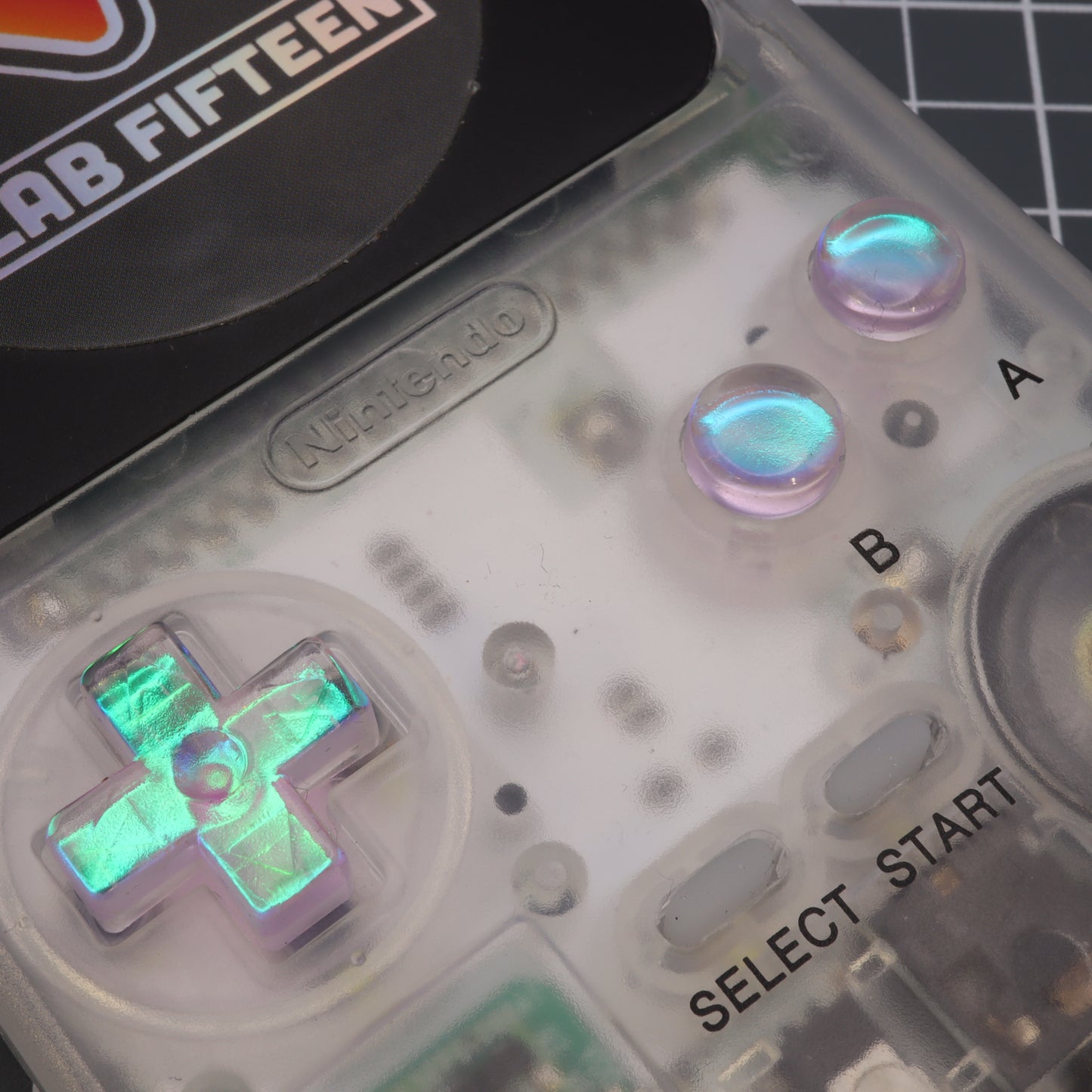 Game Boy Pocket - Custom Buttons - Cool Opal