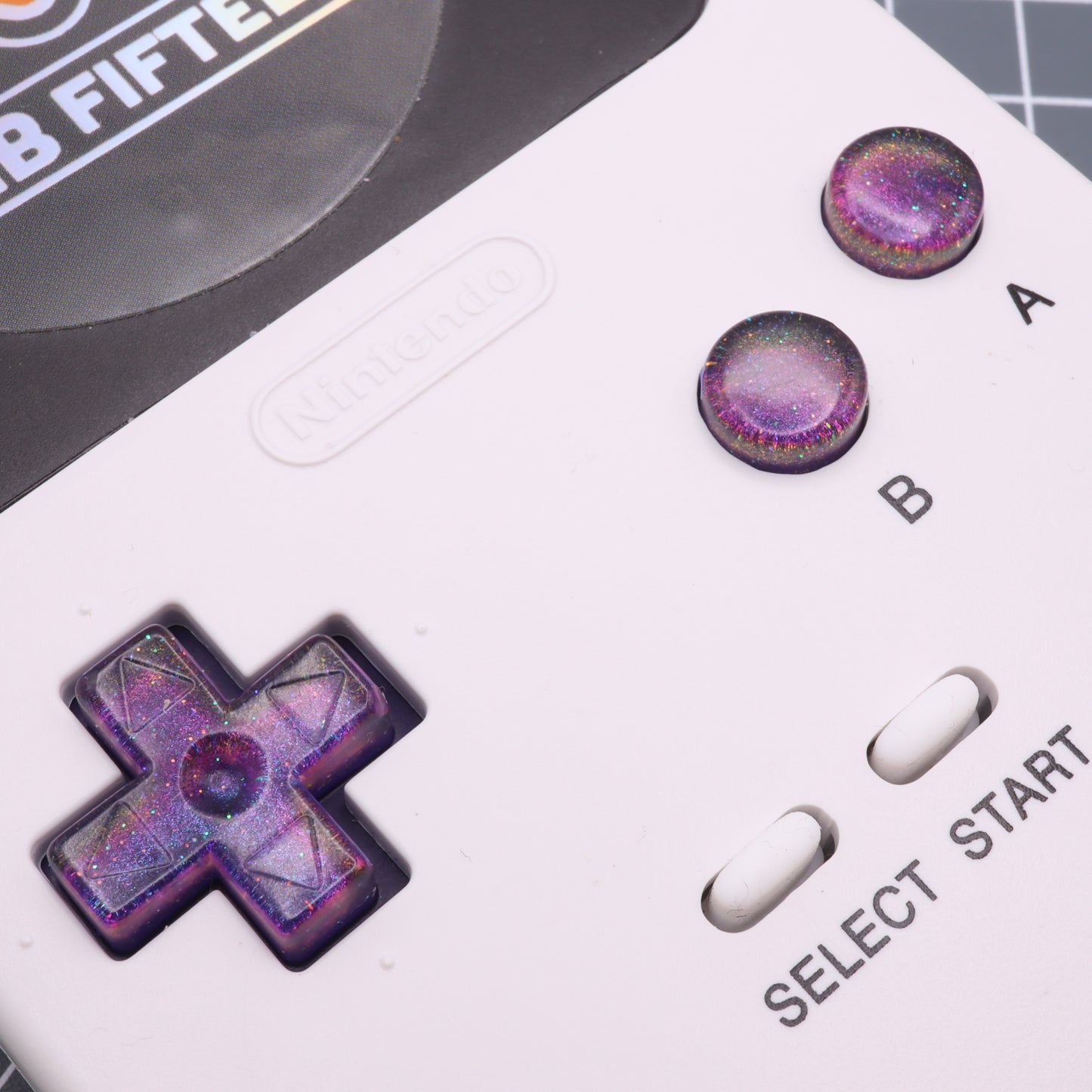 Game Boy Pocket - Custom Buttons - Cosmic Purple