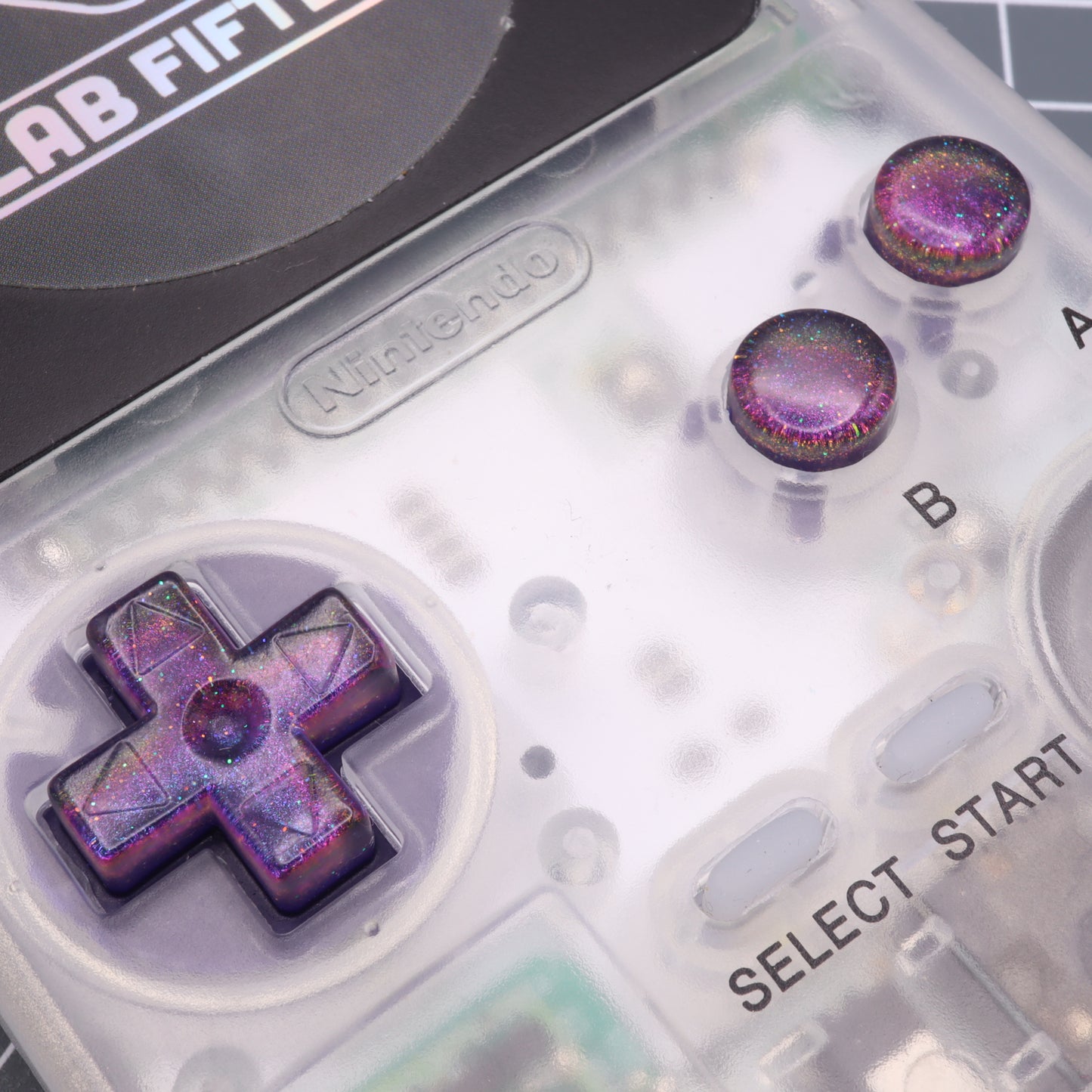 Game Boy Pocket - Custom Buttons - Cosmic Purple