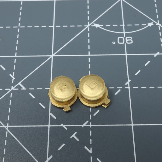 Game Boy Micro - Custom Buttons - Metallic Gold